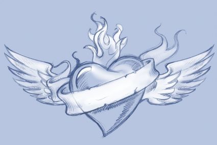 Love Heart With Wings